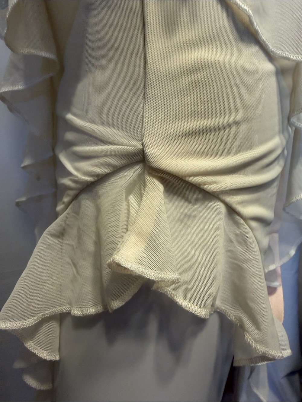 Oh Polly White One-Shoulder Ruffle Asymmetric Maxi Dress - Picture 10 of 12